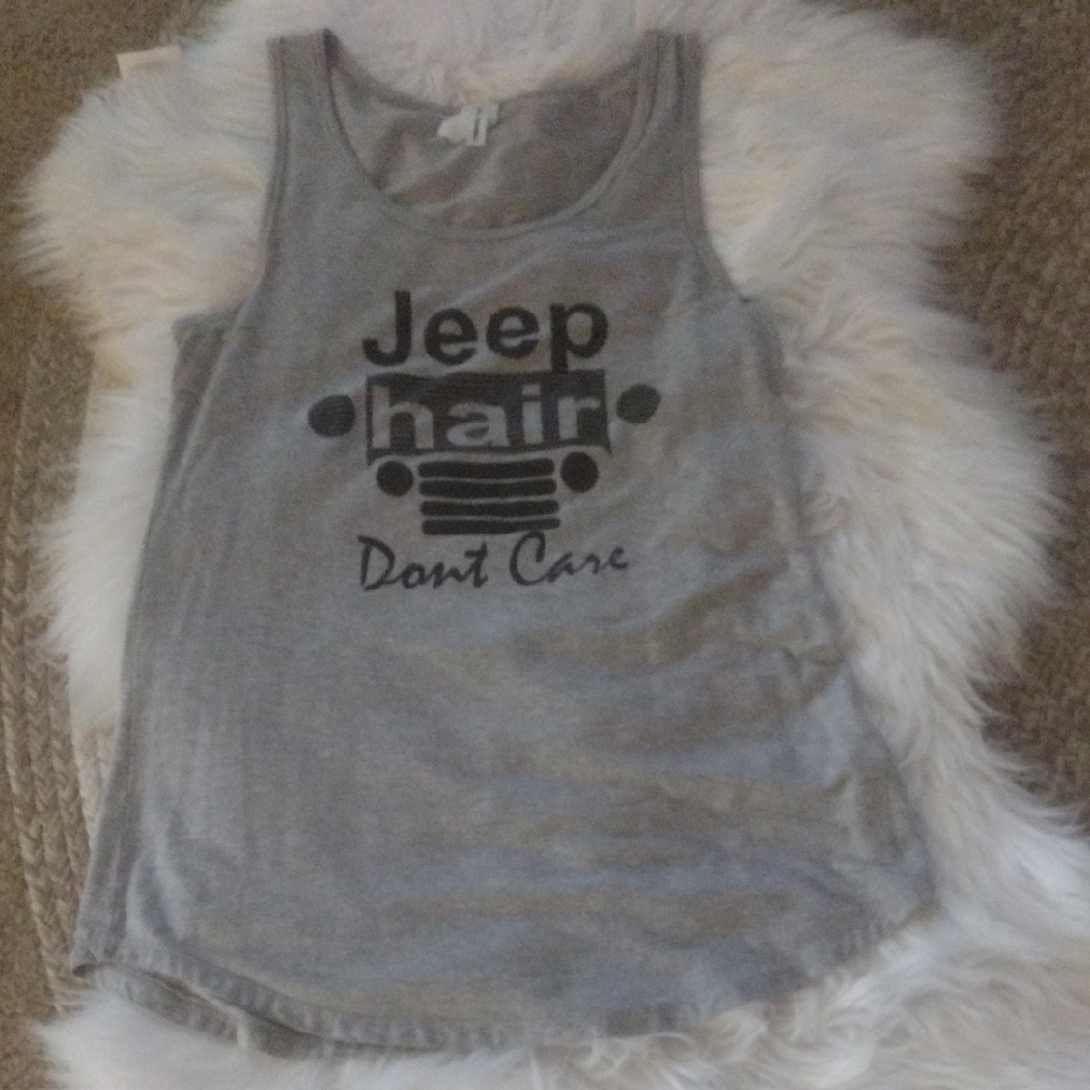 Jeep Gray  *FUN* Tank Top sz M
